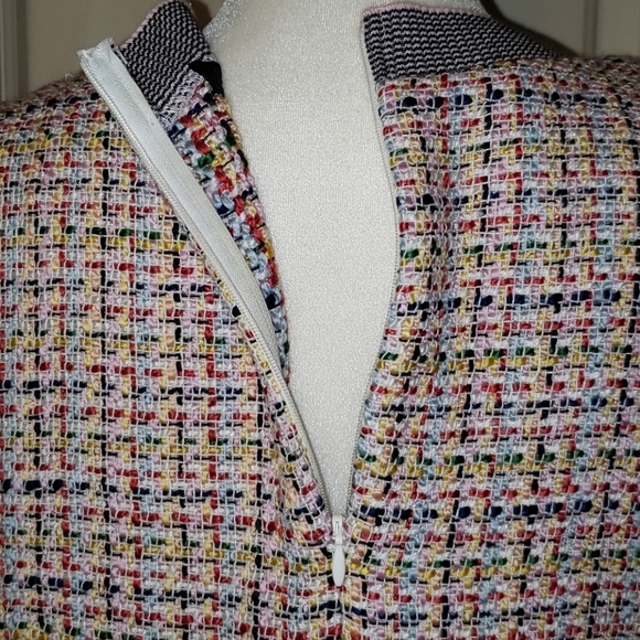 Zara Woman Tweed Multi-colored Fringe Top - Picture 7 of 16